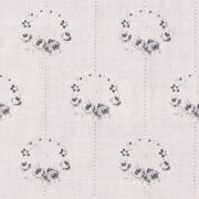 Wreath ~ Charcoal on Cream Linen - Image 2