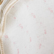 Georgian Trellis ~ Antique Powder Pink on Cream Linen - Image 6