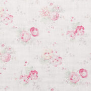 Roses and Sweetpeas on Cream Linen - Image 2