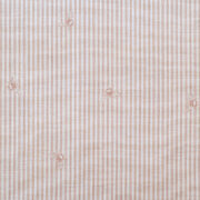 Bee Pinstripe ~ Antique Dusty Pink Cream Linen - Image 3