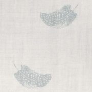 Falling Feathers ~ Duck Egg on Cream Linen - Image 2