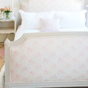 Millie ~ Powder Pinks on Cream Linen or Ivory Linen - Image 4