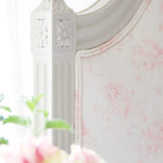 Millie ~ Powder Pinks on Cream Linen or Ivory Linen - Image 5