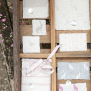 Breton (Super Grande) ~ Antique Powder Pink on Cream Linen - Image 4