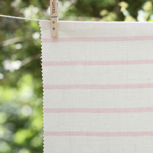 Breton (Super Grande) ~ Antique Powder Pink on Cream Linen