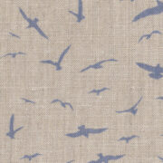 Seagulls (Tiny) ~ Ink Blue on Stone Linen - Image 2