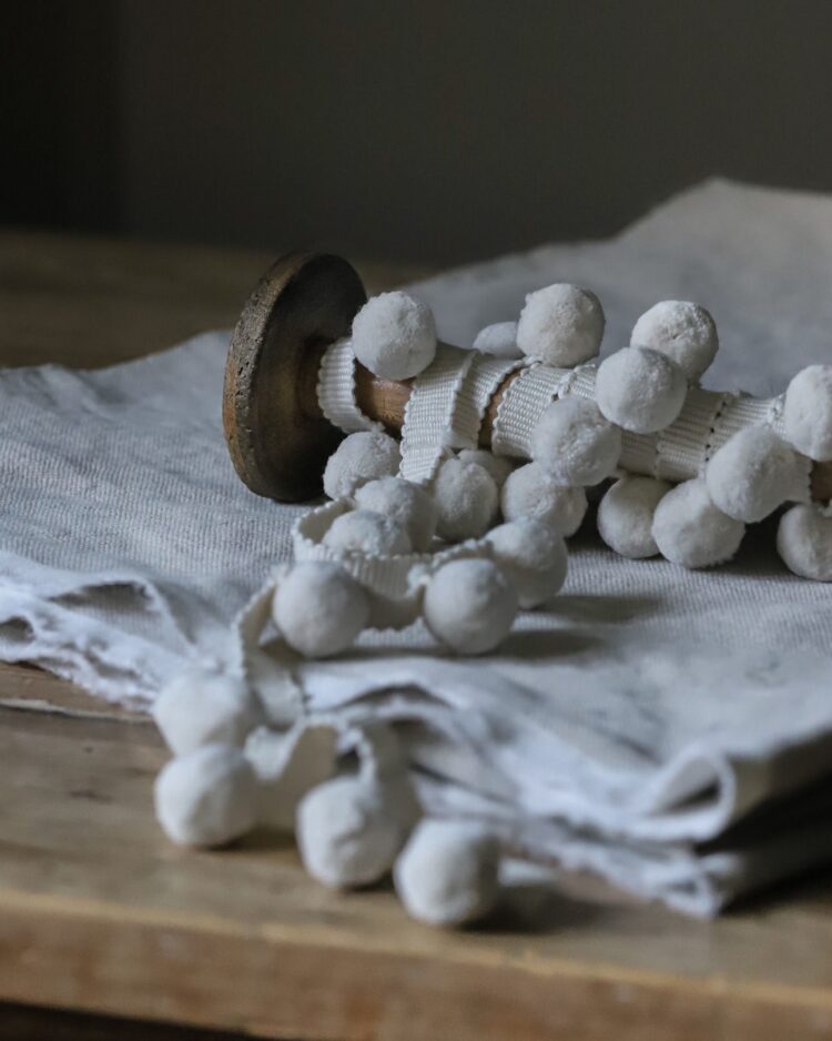 Beautiful Ivory Pom Poms ~ £14.95pm FREE P&P