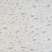 Seagulls (Tiny) ~ Old Blue on Stone Linen - Image 2