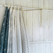 Check (Small) ~ Dove on Cream Linen - Image 4