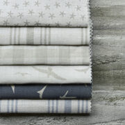 Starfish (Mini) ~ Blue Gray or Dove on Ivory Linen - Image 3
