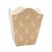 Hares (Mini) ~ Gustavian Grey Background or Dove Background on Cream Linen - Image 3