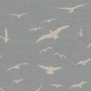 Seagulls (Tiny) ~ Old Blue on Stone Linen - Image 4