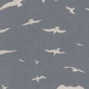 Seagulls ~ Storm Blue Background on Oatmeal Linen Union - Image 2