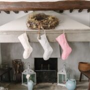 Mathilde ~ Rose & Thyme on Cream Linen * - Image 3