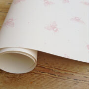 Busy Bees Wallpaper in Blush - Image 4