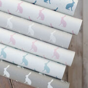 Mini Hares Wallpaper in Gustavian Grey Background - Image 4