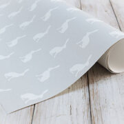 Mini Hares Wallpaper in Gustavian Grey Background - Image 2