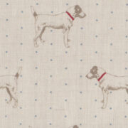 Jack's Gone Dotty ~ Blue on Cream Linen - Image 2