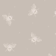 Busy Bees Wallpaper in Gustavian Grey Background - Image 2