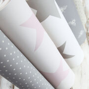 Twinkle Twinkle Large Star Wallpaper in Faded Mole Brown - Image 5