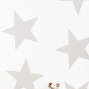 Twinkle Twinkle Large Star Wallpaper in Faded Mole Brown - Image 2