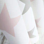 Twinkle Twinkle Large Star Wallpaper in Faded Mole Brown - Image 3