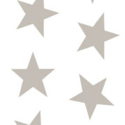 Twinkle Twinkle Large Star Wallpaper in Faded Mole Brown - Image 4
