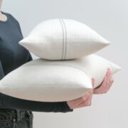 Stunning Handmade Cushions In our Grainsack Charcoal Linen - Image 2