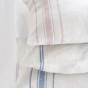 The Danish Stripe ~ Pink on Grainsack Linen - Image 5