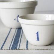 The Danish Stripe ~ Ink Blue on Grainsack Linen - Image 3