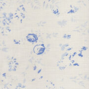 Lydia ~ Pottery Blue on Oyster White Linen - Image 3