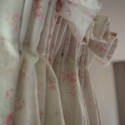 Lydia ~ Powdery Pinks on Ivory Linen - Image 2