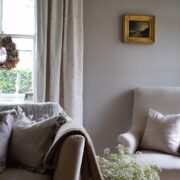 Lydia ~ Powdery Pinks on White Linen - Image 6