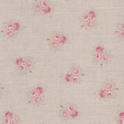 Posies ~ Cashmere Pink on Cream Linen - Image 3