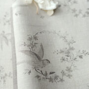 Birdsong (Large or Small) ~ Belgian Greys on Stone Linen - Image 3