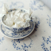 Birdsong (Large or Small) ~ Royal Blues on Stone Linen - Image 3