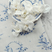 Birdsong (Large or Small) ~ Royal Blues on Stone Linen - Image 4