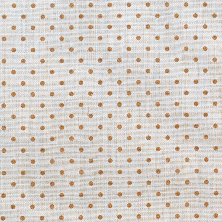 Dots ~ Fudge on Cream Linen