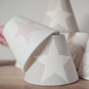 All Stars (Large) ~ Gustavian Grey Background on Ivory Linen - Image 2