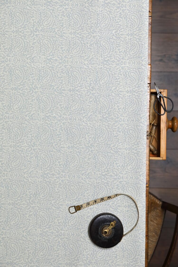 India ~ Heavy Rain Blotch Solid on Stone Linen