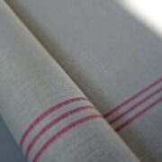 Triple Grainsack ~ Peony Cerise on Grainsack Linen - Image 2