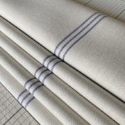 Triple Grainsack ~ Navy on Grainsack Linen - Image 3