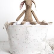 All Stars (Small) ~ Gustavian Grey Background on Ivory Linen - Image 4