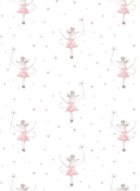Mrs Mouse Loves Ballet Wallpaper