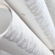 Hip Hop Wallpaper in Swedish Grey on Ivory - Image 2