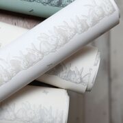 Hip Hop Wallpaper in Gustavian Grey On White - Image 2