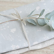 Summertime ~ Seamist & Pink Slip on Ivory Linen - Image 4