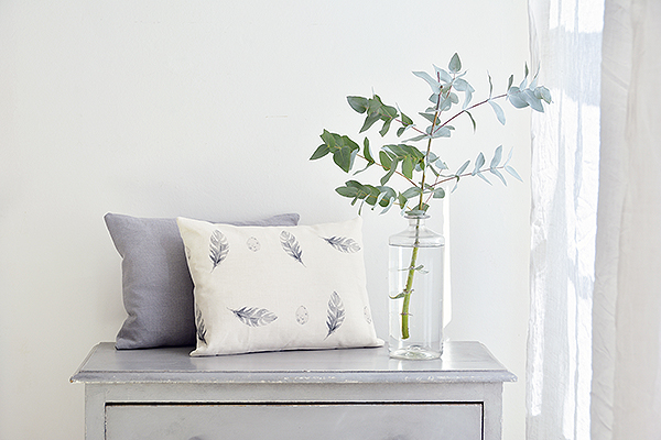 Beautiful Handmade Oblong Cushions In Our Bamburgh Feather and Egg Swedish Grey