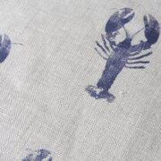 The Lobster Pot ~ Navy on Stone Linen - Image 2
