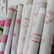 Charlotte Grande ~ Cherry on Stone Linen - Image 4